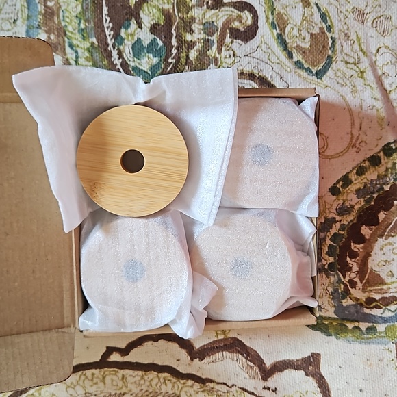 Bamboo Mason jar lids NEW - Picture 3 of 5